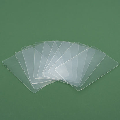 50pcs Round Corner Card Sleeves (Clear on both side) for Arkham Horror LCG