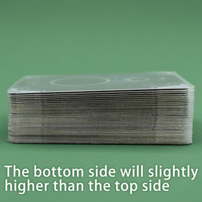 50pcs Round Corner Card Sleeves (Clear on both side) for Arkham Horror LCG