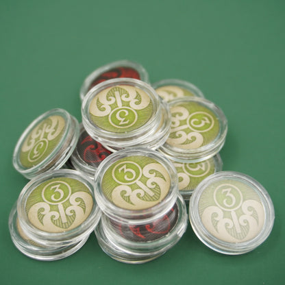 Arkham Horror LCG Token Protectors (Full set, including damage, horror, resource, clue/doom and chaos token sleeves)